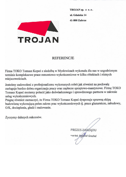 Referencja Trojan